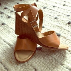 Barbara Barbieri Camel Wedge Sandals
